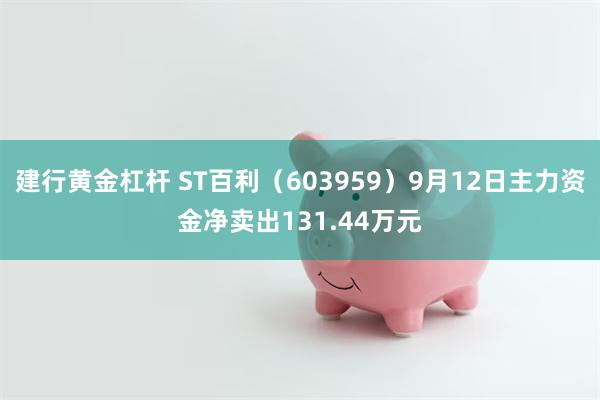 建行黄金杠杆 ST百利（603959）9月12日主力资金净卖出131.44万元